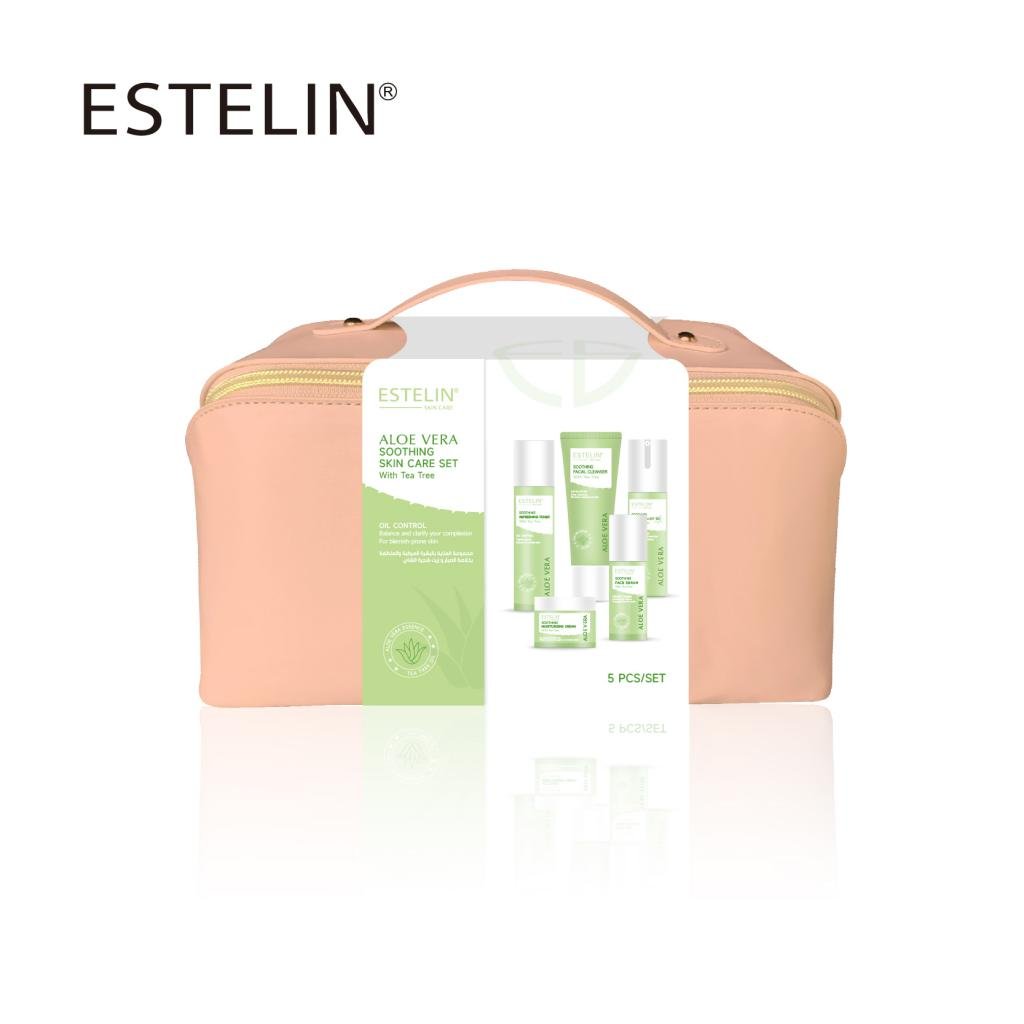 ESTELIN Aloe Vera Soothing Skin Care Bag – 5 PCS